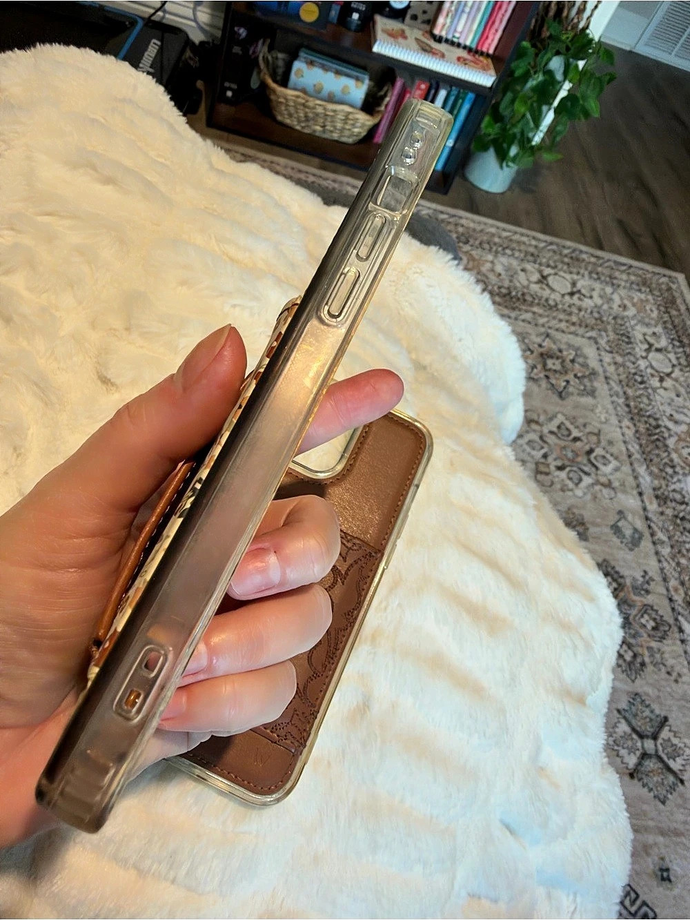 Two WALLI iPhone 15 Pro Max phone cases, Floral and Brown - Picture 8 of 13